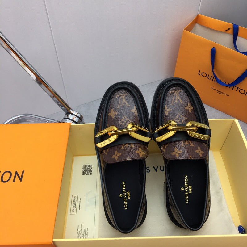 Louis Vuitton Red Platform Heels - Back View