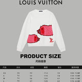 Close-up detail shot of Louis Vuitton luxury clothing with contemporary cut