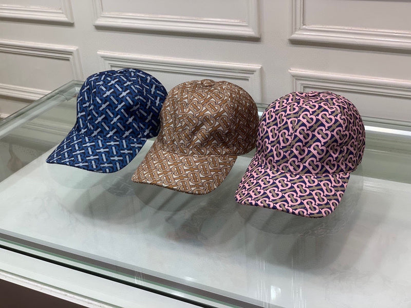 Close-up detail view of Burberry unisex cap