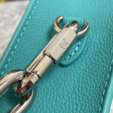 Handle and strap detail of polished statement women's handbag – women's premium purse