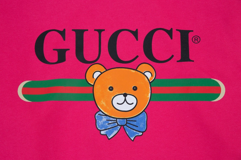 Flat lay presentation of Gucci luxury clothing with everyday silhouette
