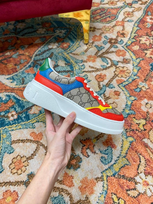 Gucci all-black luxury sneakers view 5 heritage-inspired look