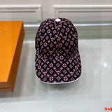 Close-up detail view of Louis Vuitton unisex cap