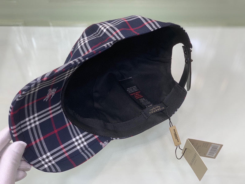 Side view of Burberry unisex cap