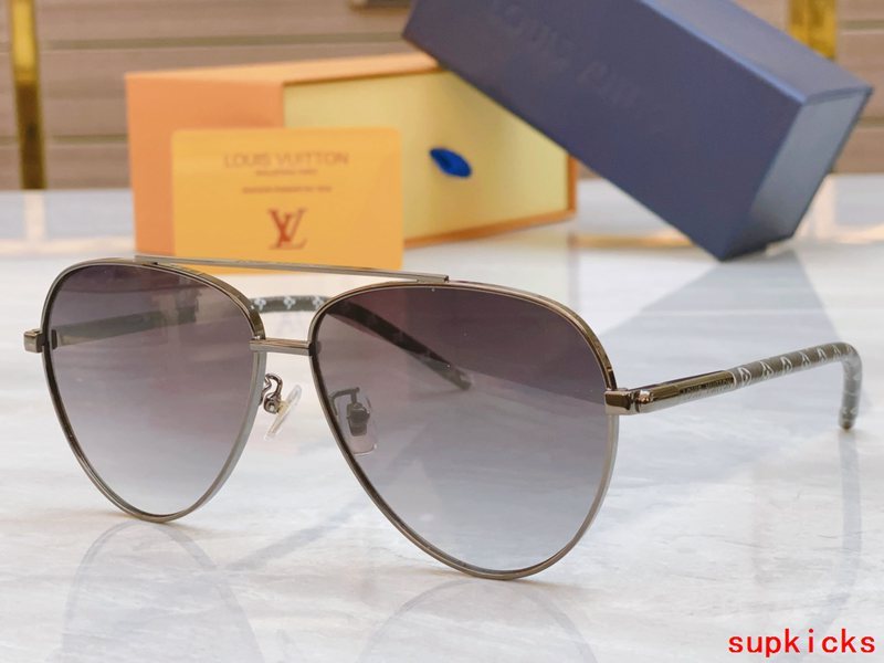 Side view of Louis Vuitton unisex sunglasses