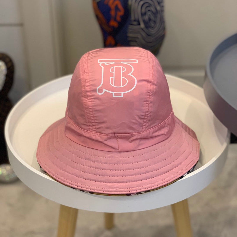 Close-up detail view of Burberry unisex cap