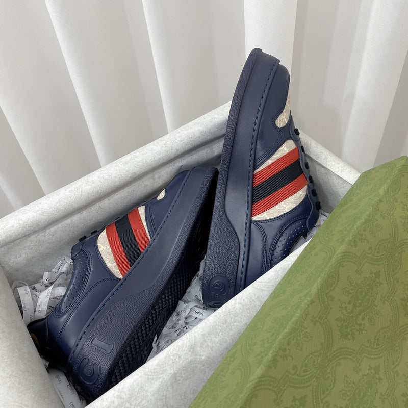 Gucci sneakers detailed view showing premium designer craftsmanship