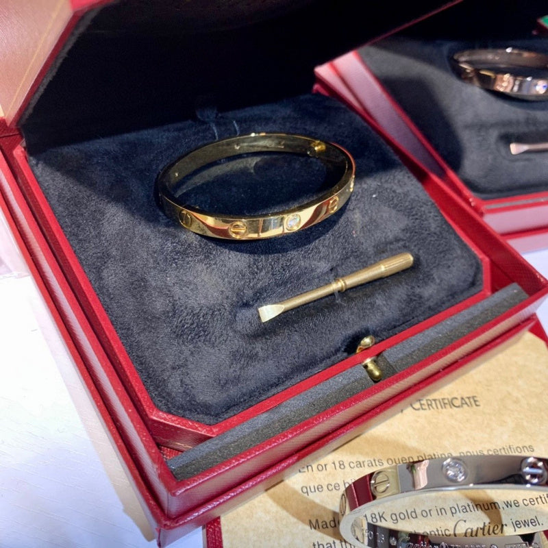 Close-up detail view of Cartier unisex jewelry piece