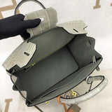 Interior view of structured premium bag