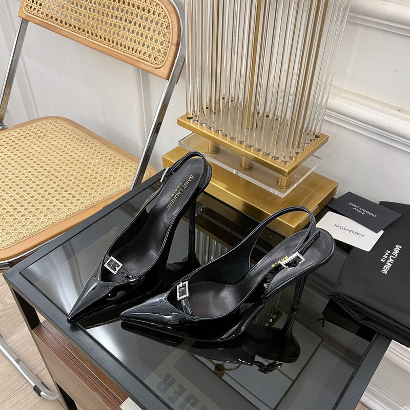 Saint Laurent designer shoes full view
