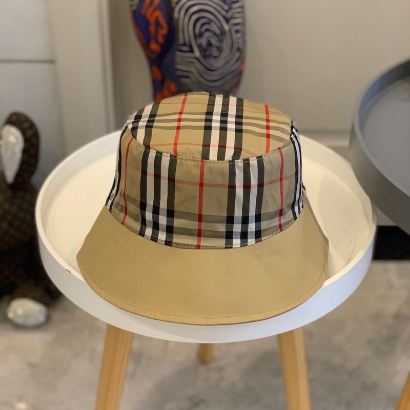 Close-up detail view of Burberry unisex cap