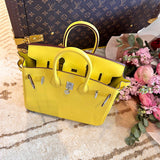 Sophisticated bag shown from front angle