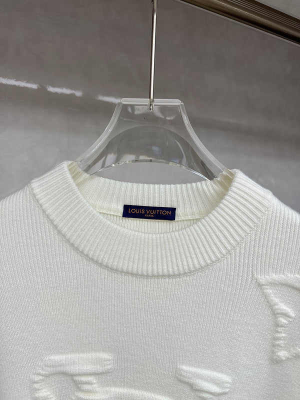 Full styled look of Louis Vuitton luxury clothing with relaxed-fit cut