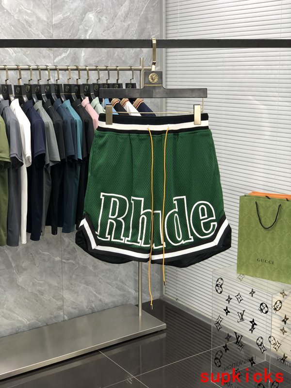 Front view of Rhude luxury clothing with everyday silhouette