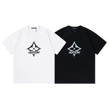 Close-up detail shot of Louis Vuitton cotton t-shirt with contemporary cut