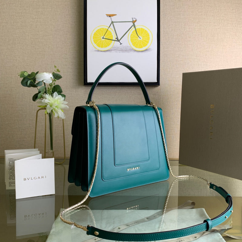Bold Premium PU Leather Handbag - Refined Silhouette | Women's Premium Handbag #1701 - alternate angle view (image 8) of designer-inspired handbag