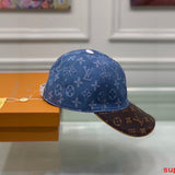 Close-up detail view of Louis Vuitton unisex cap