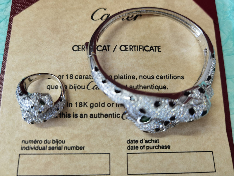 Front view of Cartier unisex jewelry piece