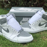 Nike two-tone luxury sneakers view 4 breathable knit upper