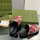 Gucci tonal black luxury sneakers view 6 classic court silhouette