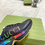 Gucci sneakers detailed view showing premium designer craftsmanship