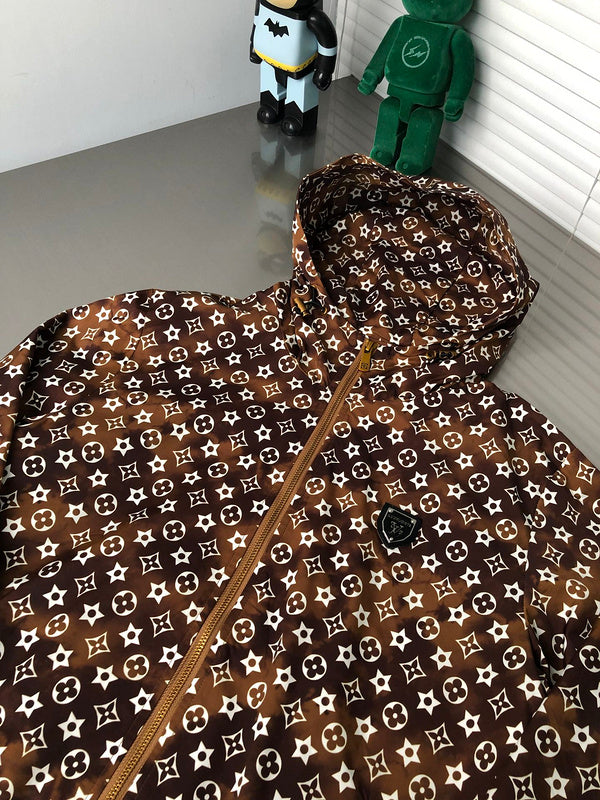 Side profile of Louis Vuitton luxury clothing with tailored silhouette
