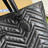Interior view of refined chic women's handbag – women's statement bag