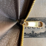 Close-up detail of classic structured women's handbag – women's premium purse
