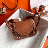  clean-lined handbag detail view showing craftsmanship