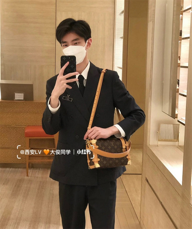  refined top-handle bag styled with outfit 12