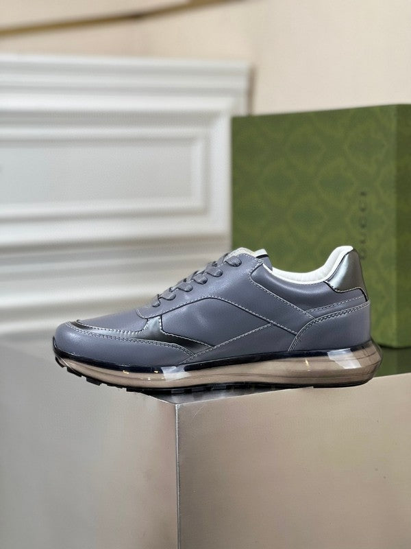 Gucci bold contrast luxury sneakers view 5 breathable knit upper