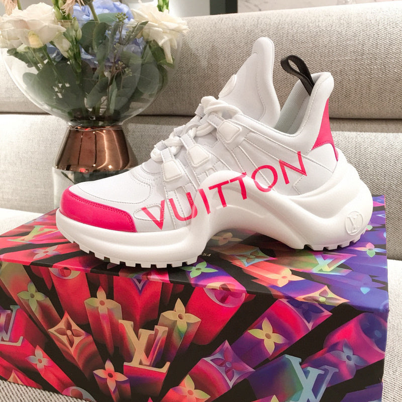 Louis Vuitton luxury shoes detail shot