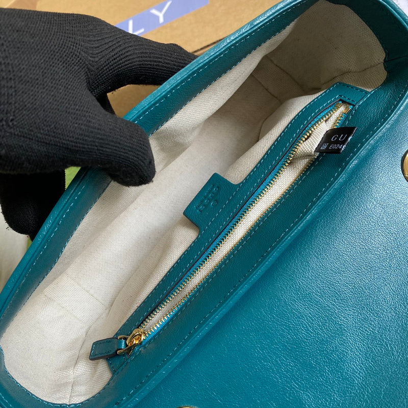Side profile of premium elevated women's handbag – women's luxury accessory