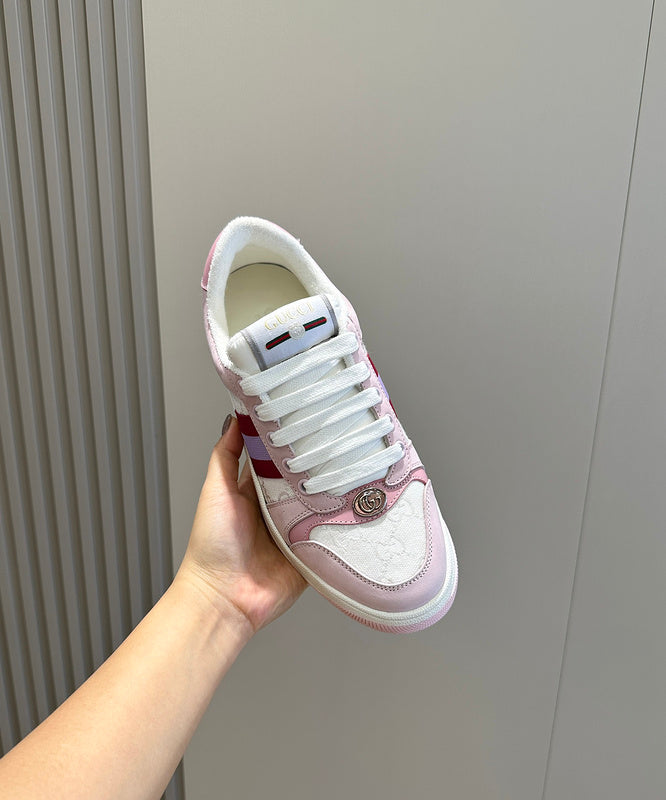 Gucci muted earth tones luxury sneakers view 5 everyday casual design