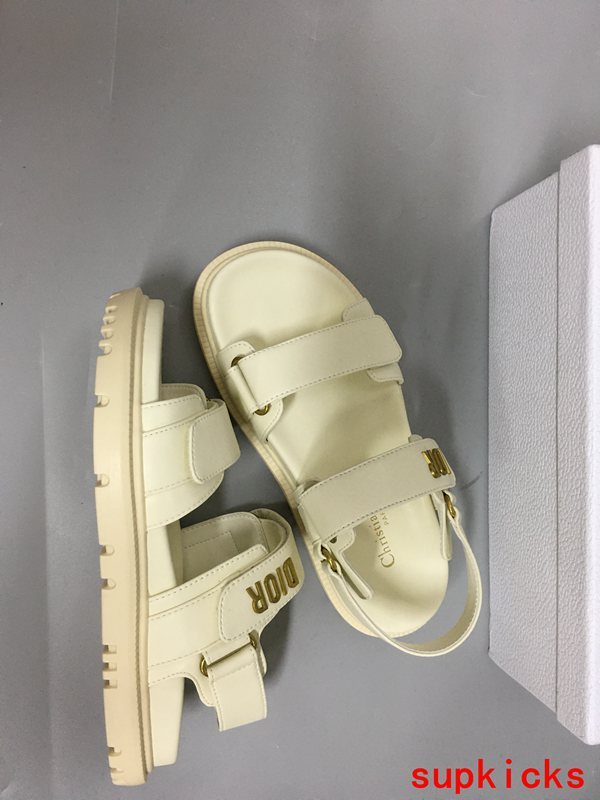 Dior Nude Chunky Platform Sneakers - Angled View