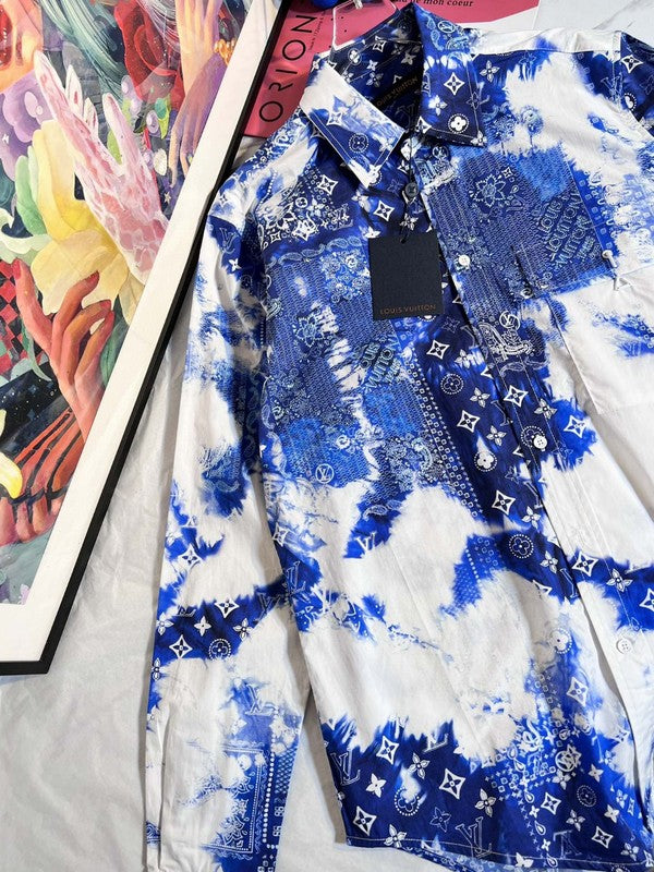 Back view of Louis Vuitton luxury clothing with everyday silhouette