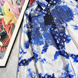 Back view of Louis Vuitton luxury clothing with everyday silhouette