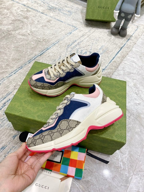 Gucci crisp white luxury sneakers view 5 everyday casual design