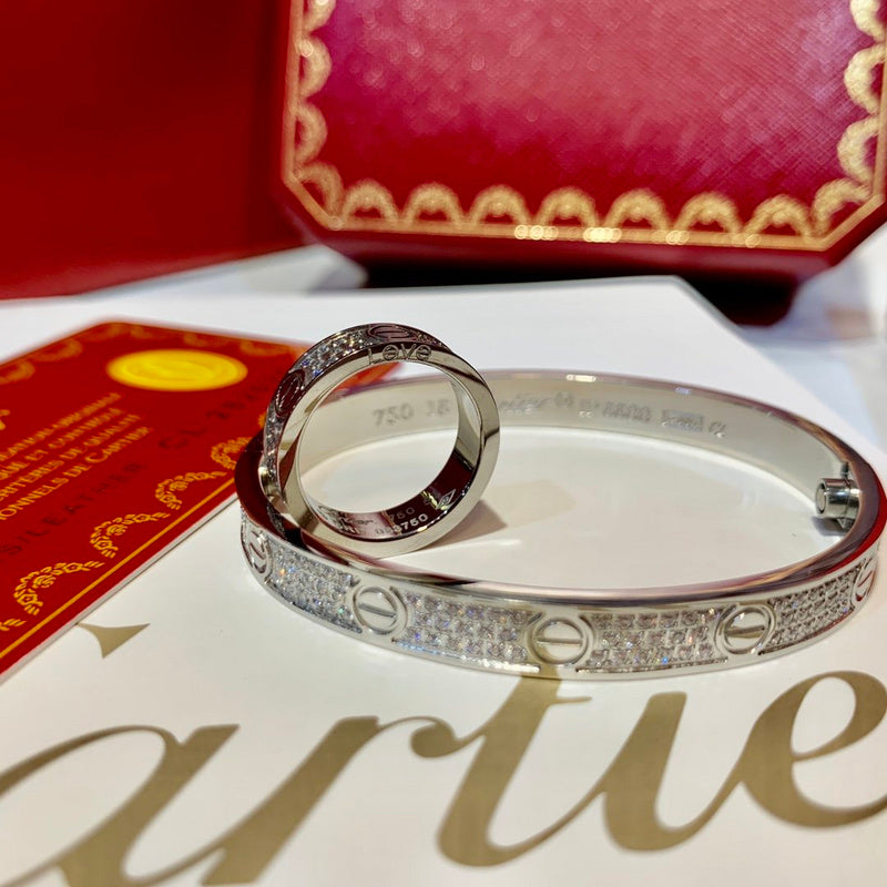 Side view of Cartier unisex jewelry piece