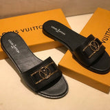 Close-up of Louis Vuitton shoes craftsmanship