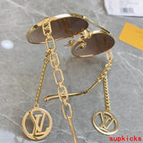 Lifestyle view of Louis Vuitton unisex sunglasses