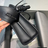 Refined Vegan Leather Handbag - Signature Hardware Accents | Women's Fashion Handbag #309 - back view (image 4) of designer-inspired handbag