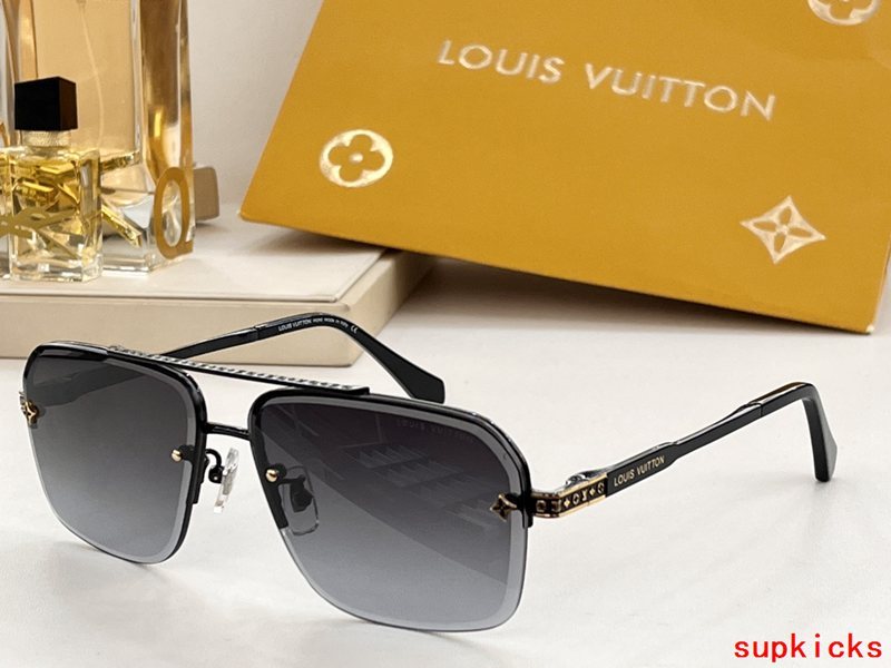 Lifestyle view of Louis Vuitton unisex sunglasses