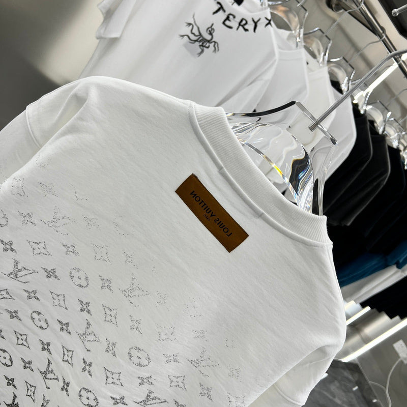 Side profile of Louis Vuitton luxury clothing with contemporary cut