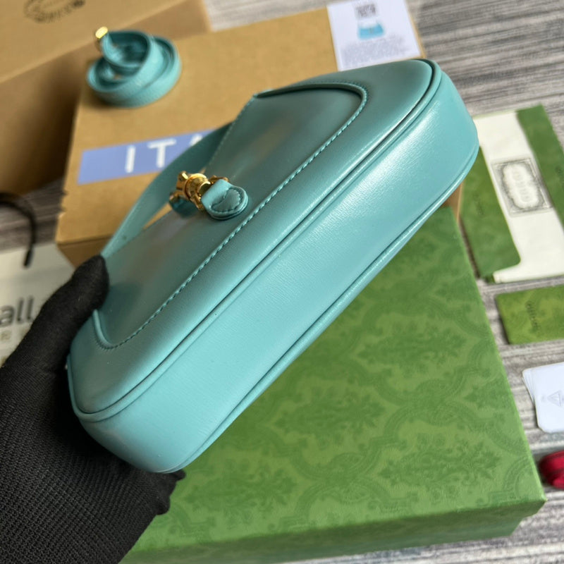 Back view of premium structured women's handbag – women's luxury handbag