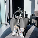 Side view of crisp structured handbag