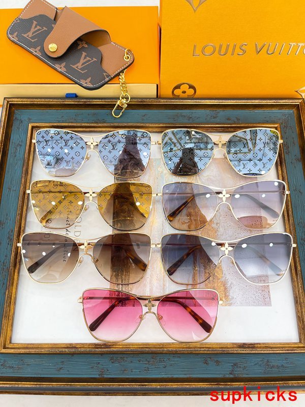 Lifestyle view of Louis Vuitton unisex sunglasses