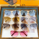 Lifestyle view of Louis Vuitton unisex sunglasses