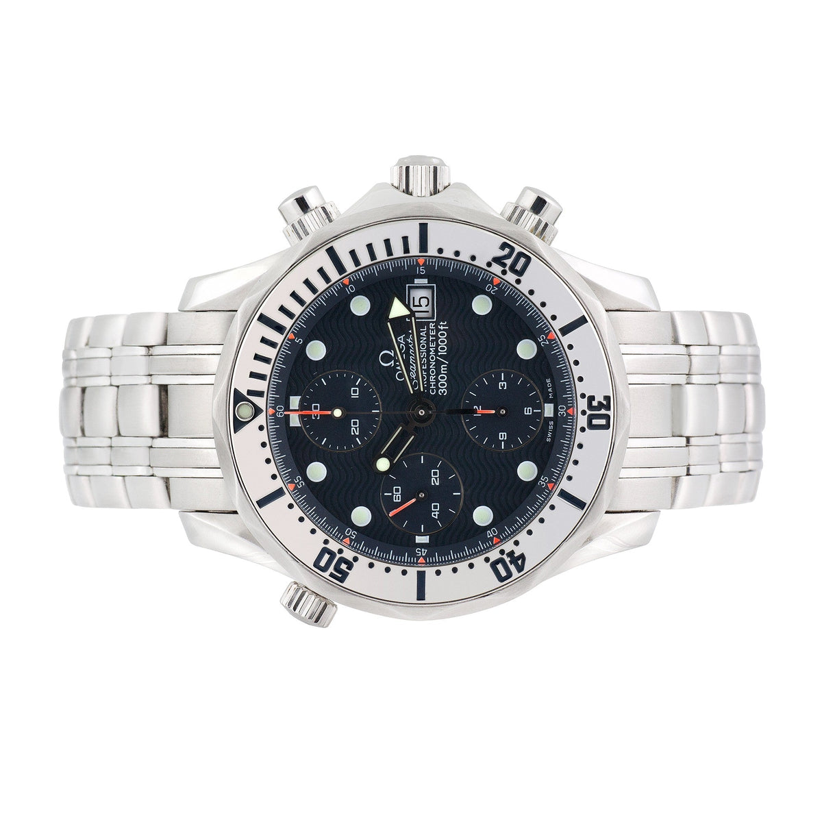 Front view of Omega men's watch