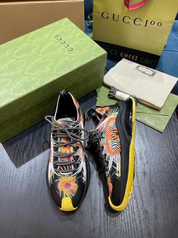 Gucci bold contrast luxury sneakers view 10 streetwear statement look